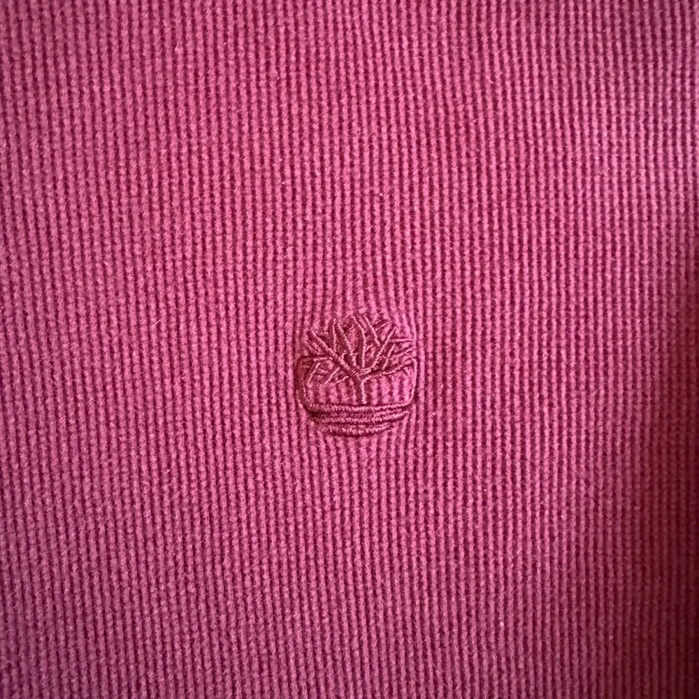 Timberland Waffle Knit Long Sleeve Crewneck Shirt Winter Layer Burgundy Size XXL